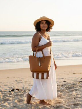Beach Bag Reversible Tote 2 in 1